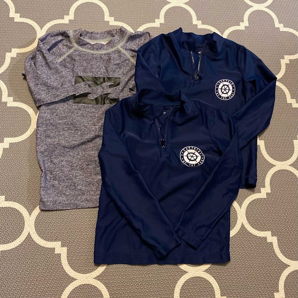 2T Rash guards from Billabong and Carters